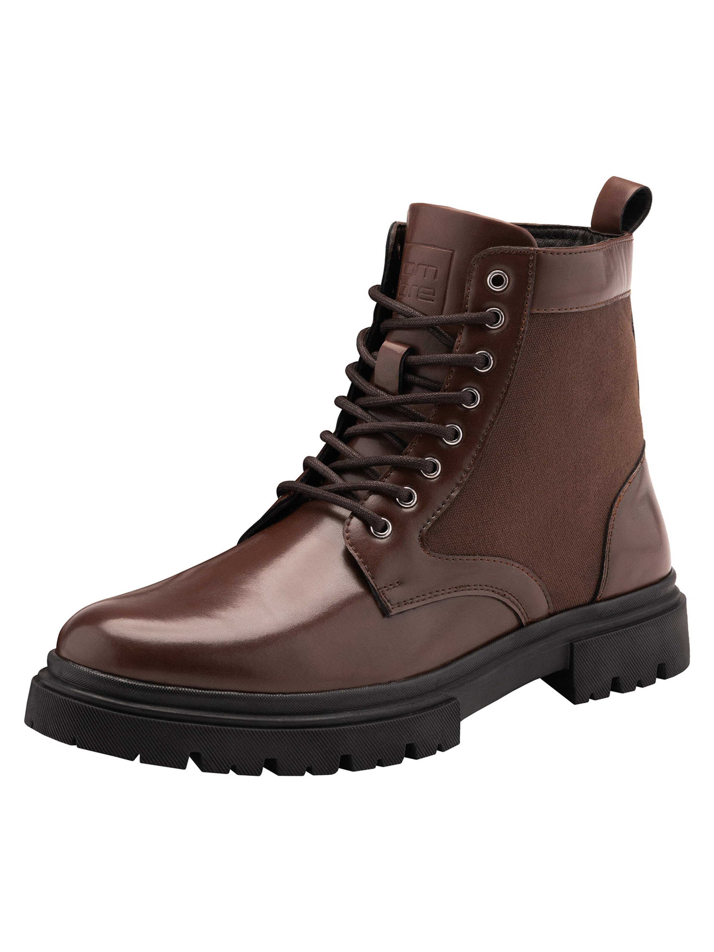 Bottines à lacets 'Fobo-0174' Ombre en marron : devant