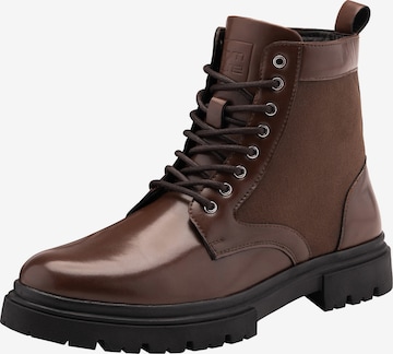 Ombre Veterboots 'Fobo-0174' in Bruin: voorkant
