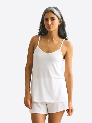 Erlich Textil Slaapshirt in Wit: voorkant