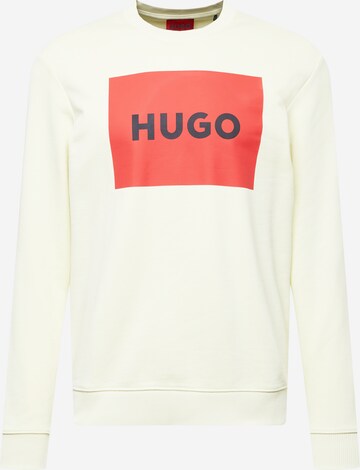 HUGO - Sweatshirt 'Duragol' em amarelo: frente