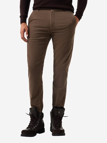 BOGNER Regular Chino Pants in Brown: front
