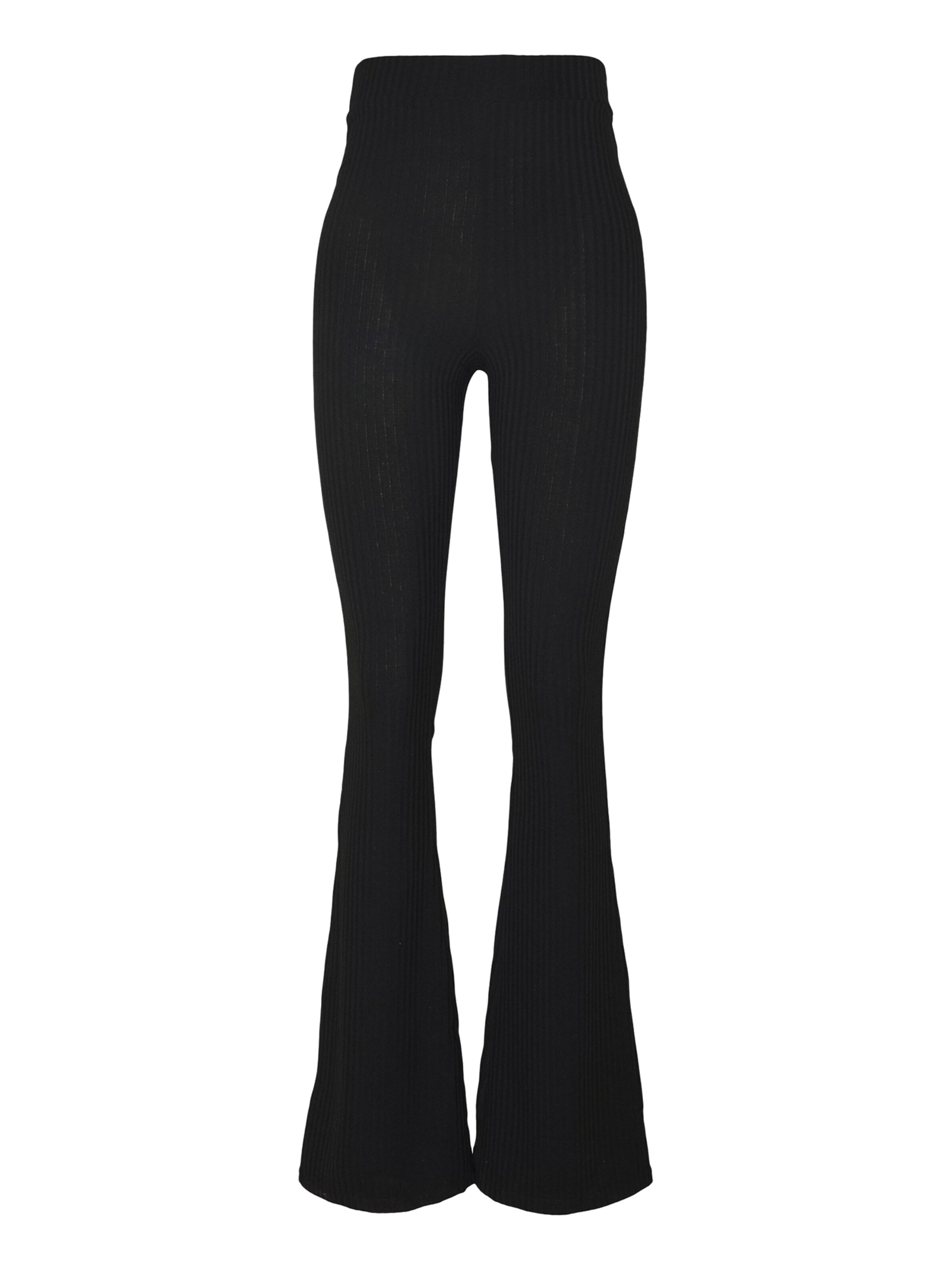 Hey Honey Flared Workout Pants 'Lilac Breeze' in Black: front