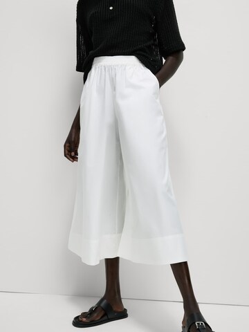 Wide Leg Pantalon Marks & Spencer en blanc : devant