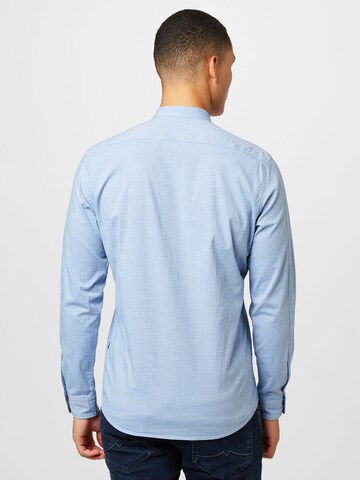 BOSS Orange Regular fit Button Up Shirt 'Race' in Blue