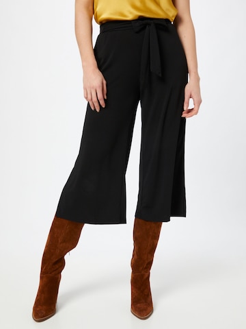 Wide Leg Pantalon 'Malli' Kaffe en noir : devant