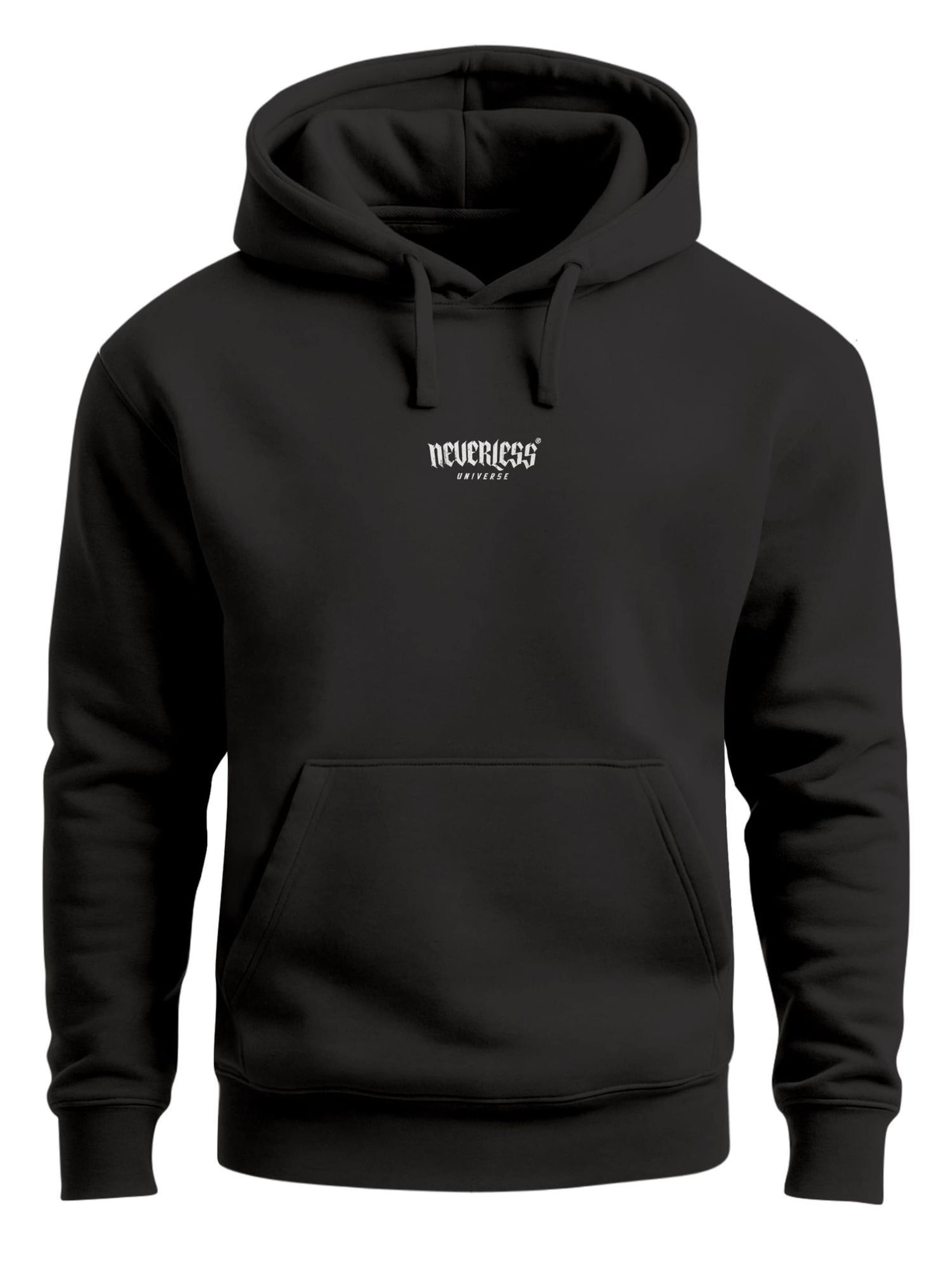 Neverless Sweatshirt 'Guns' in Black: front