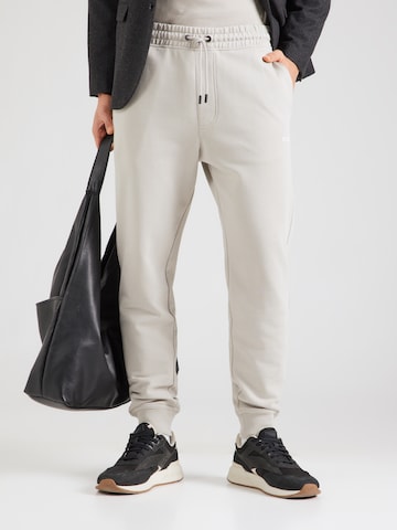 Effilé Pantalon 'SeChup' BOSS en gris : devant