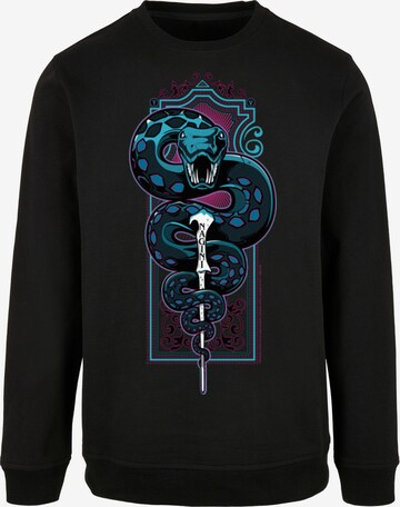 Sweat-shirt 'Harry Potter Neon Nagini' F4NT4STIC en noir : devant