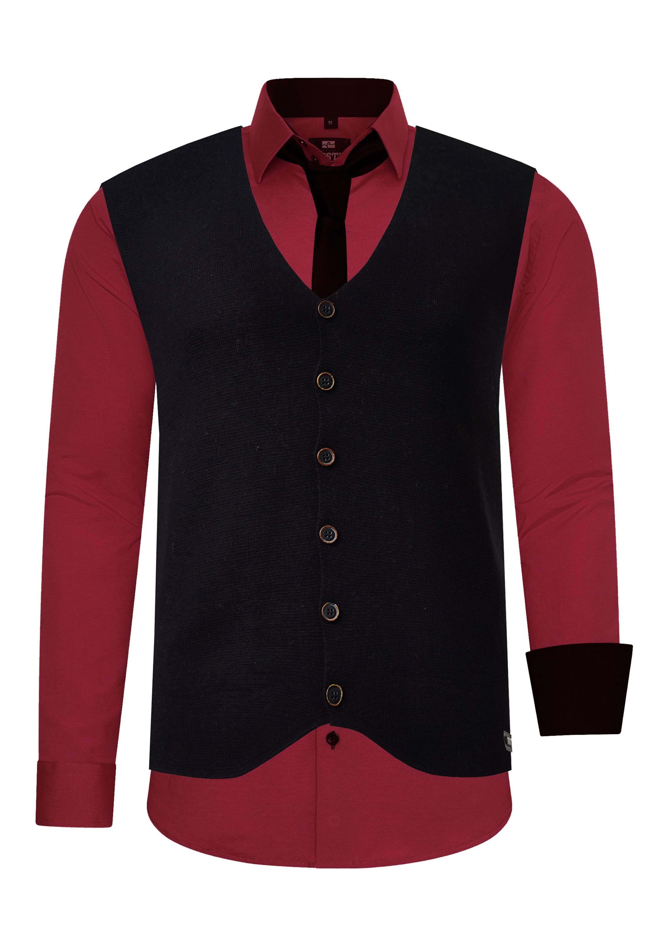 Rusty Neal Hemd in Rot: Vorderseite