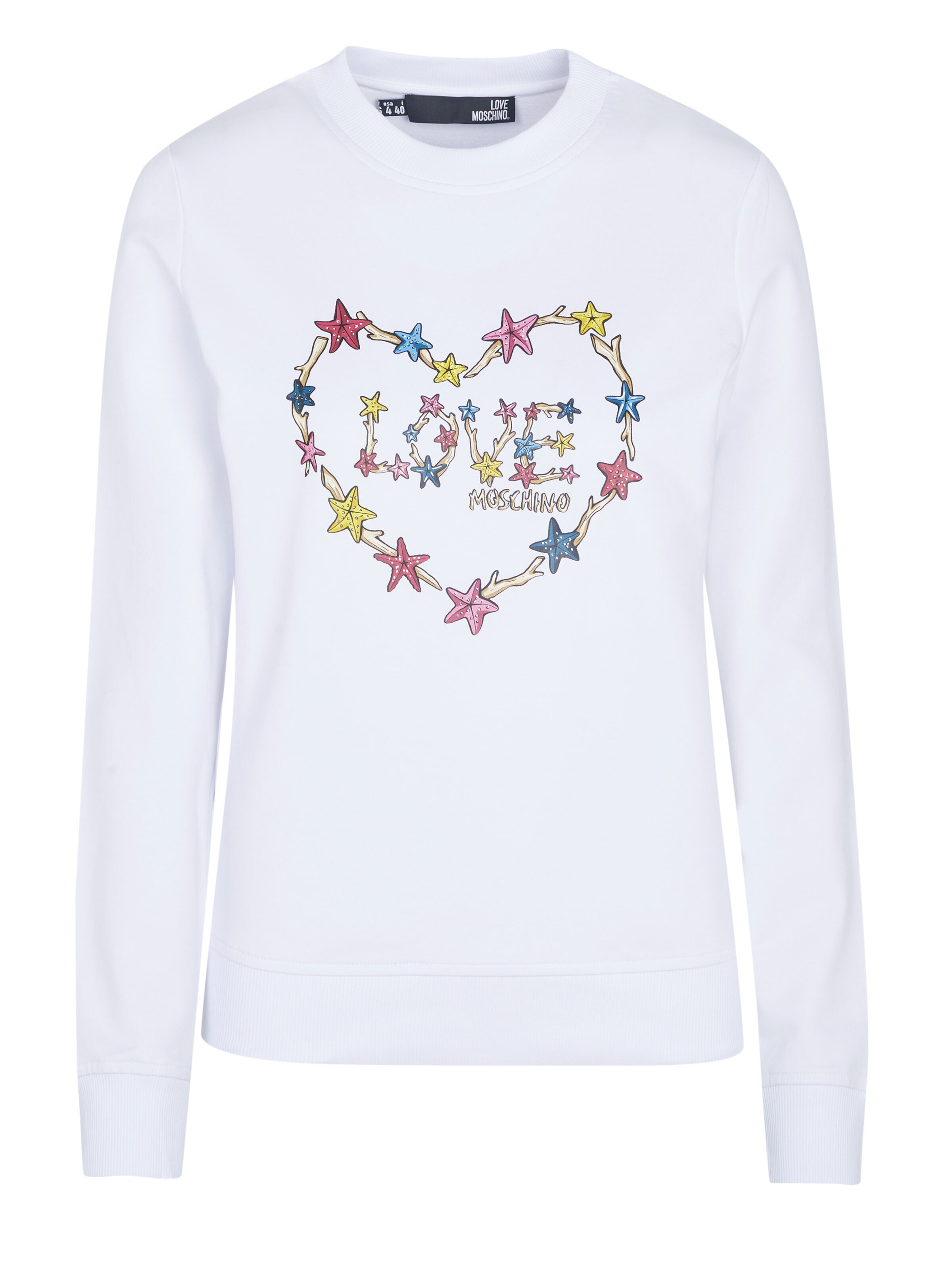 Sweat 'Love Moschino Pullover' Love Moschino en blanc : devant
