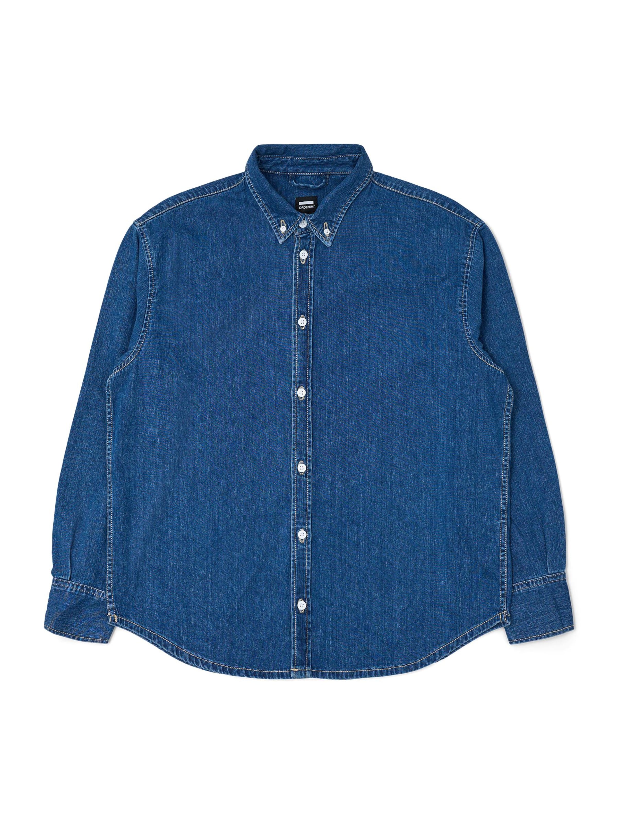 Dr. Denim Shirt 'Ray Denim' in Blauw: voorkant