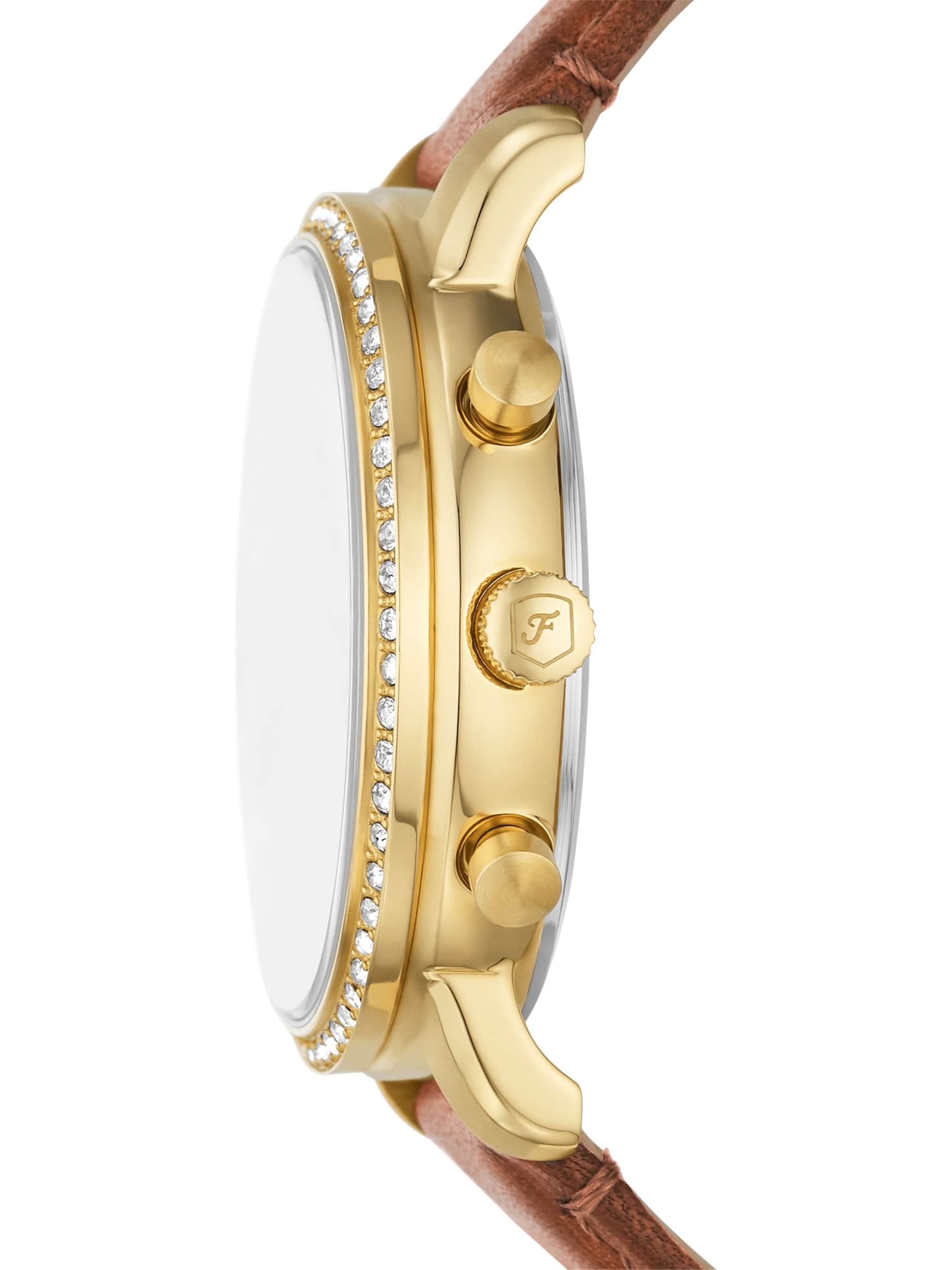 Ceas analogic 'NEUTRA' de la FOSSIL pe auriu