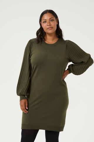 Robe 'Jessie' KAFFE CURVE en vert : devant