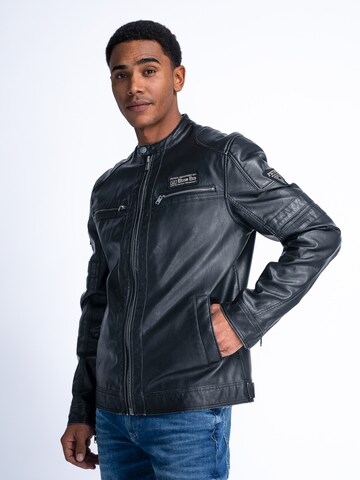 Veste mi-saison Petrol Industries en noir : devant