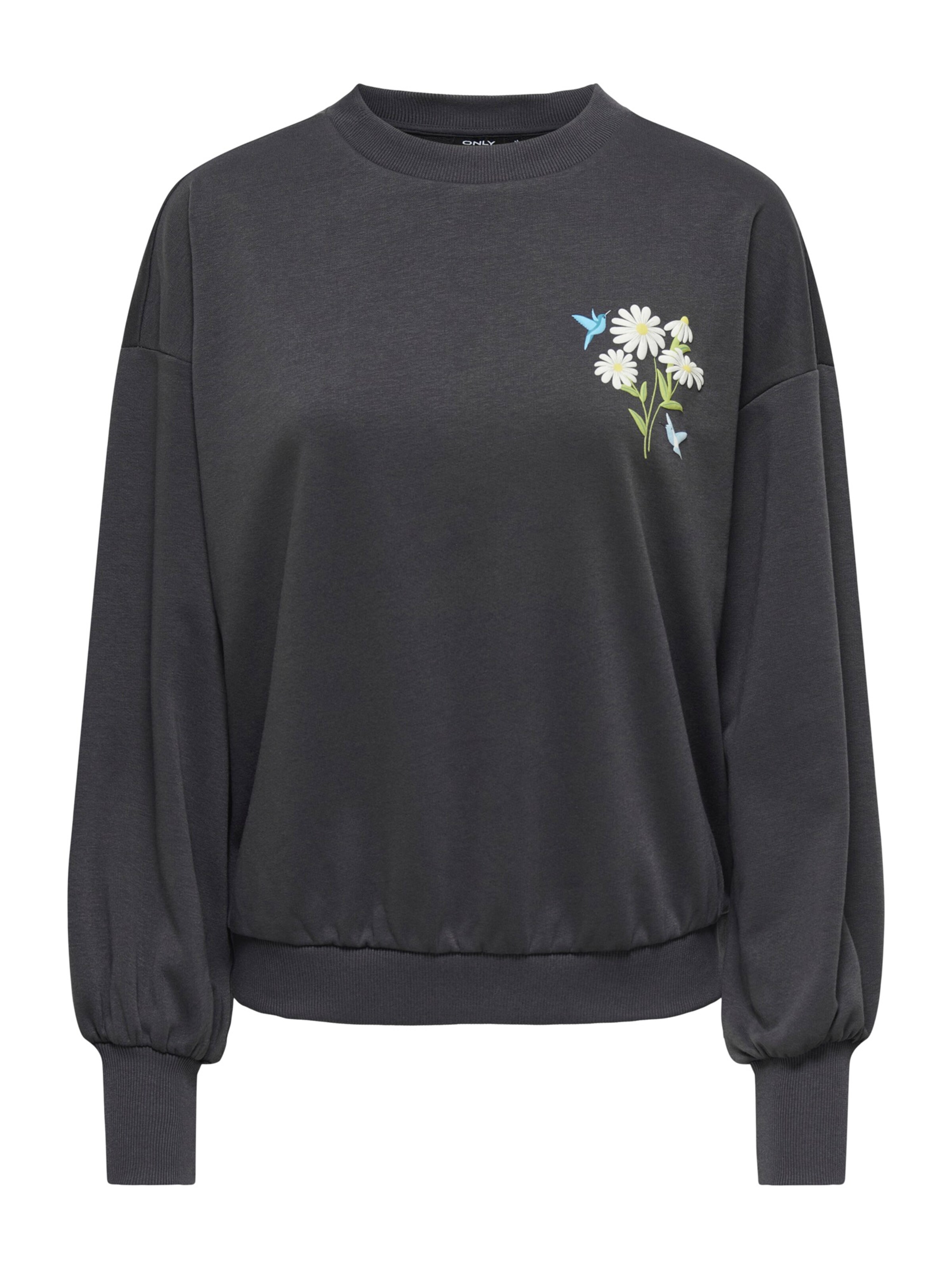 ONLY Sweatshirt 'ONLBROOKE' in Schwarz: Vorderseite