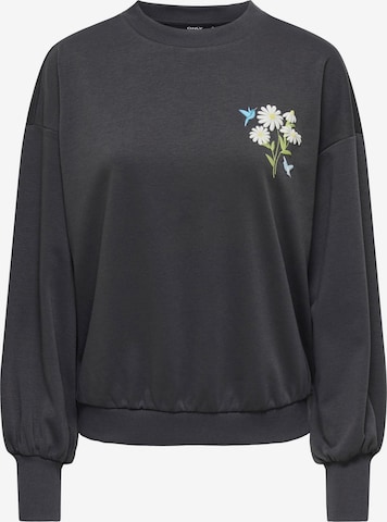 ONLY Sweatshirt 'ONLBROOKE' in Schwarz: Vorderseite