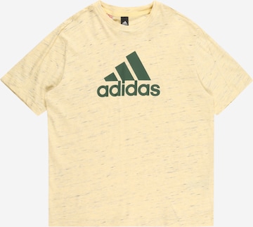 ADIDAS SPORTSWEAR - Camisa funcionais 'Future Icons Badge Of Sport Sport Logo' em amarelo: frente