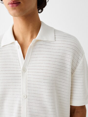Bershka Regular fit Kofta i vit
