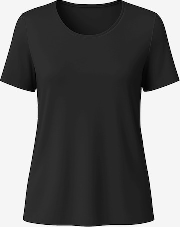 Vivisence Schlafshirt '2201' in Schwarz: Vorderseite