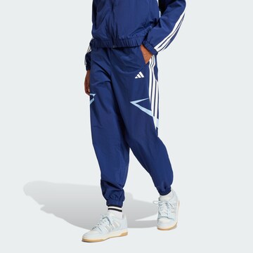 ADIDAS SPORTSWEAR Tapered Sports trousers 'Tiro' in Blue: front