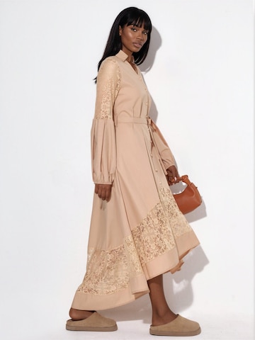 Robe-chemise MSN Collection en marron
