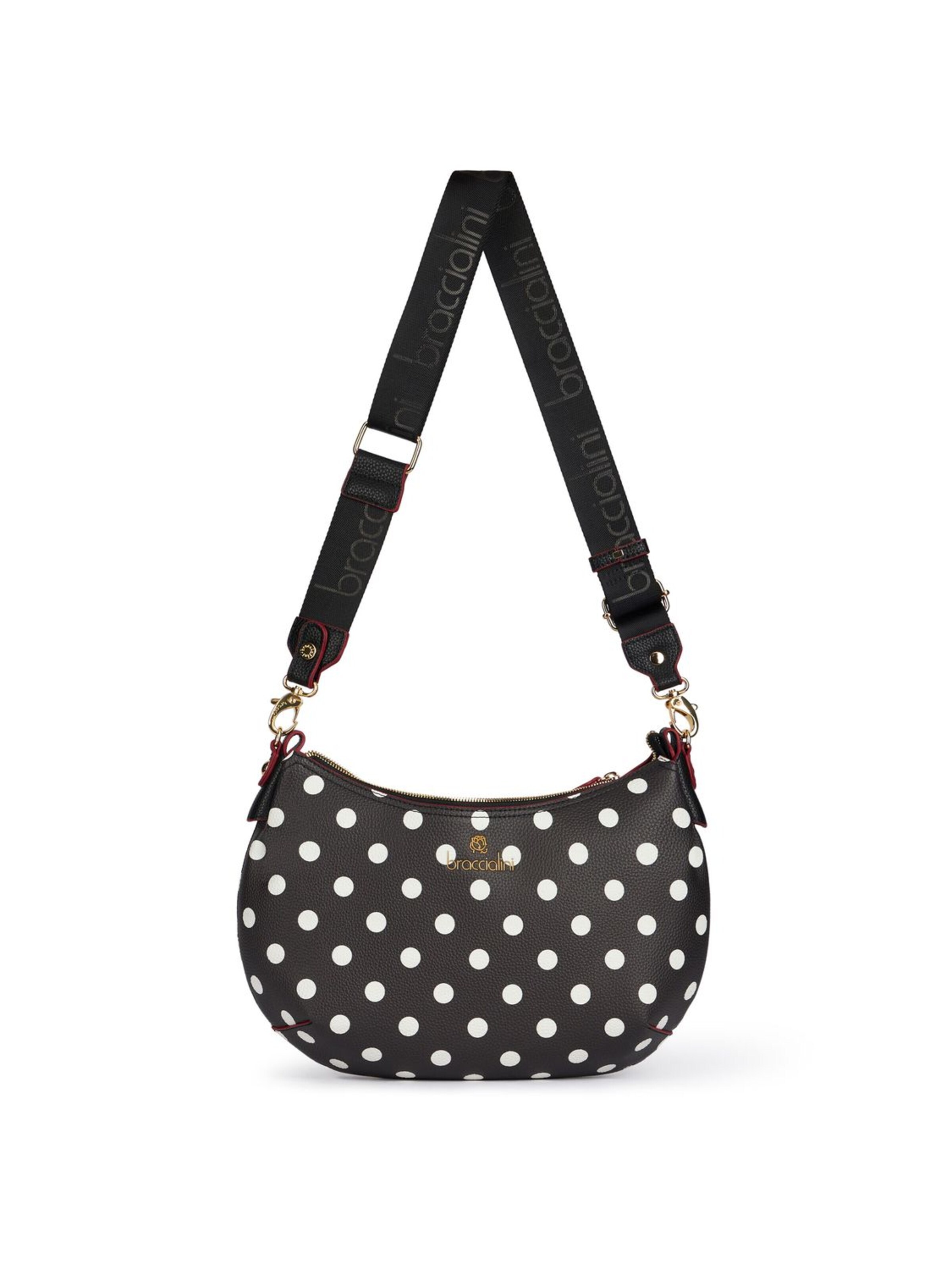 Borsa a spalla 'Beth Print' di Braccialini in colori misti: frontale