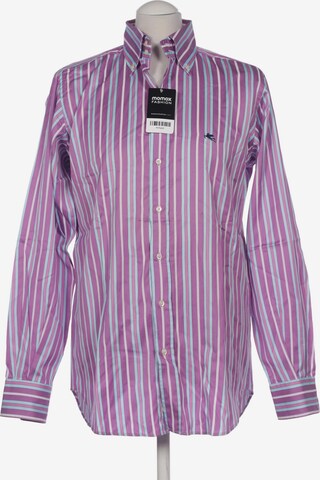 Etro Button Up Shirt in M in Purple: front