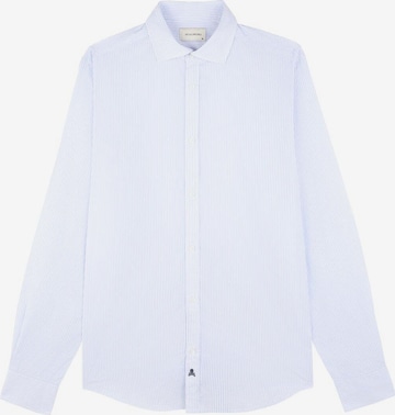 Scalpers Regular fit Shirt 'Fancy Sport' in Blauw: voorkant