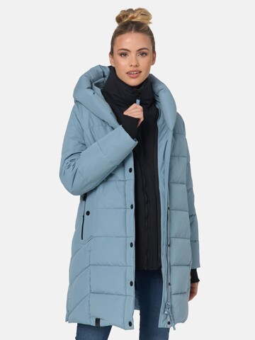 NAVAHOO Wintermantel in Blauw: voorkant