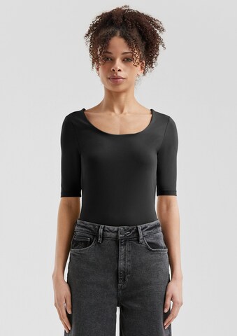 QS T-Shirt in Schwarz: Vorderseite