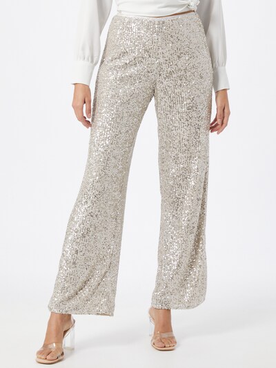 River Island Hose in beige / silber, Modelansicht