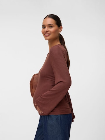 MAMALICIOUS Shirt in Brown: front