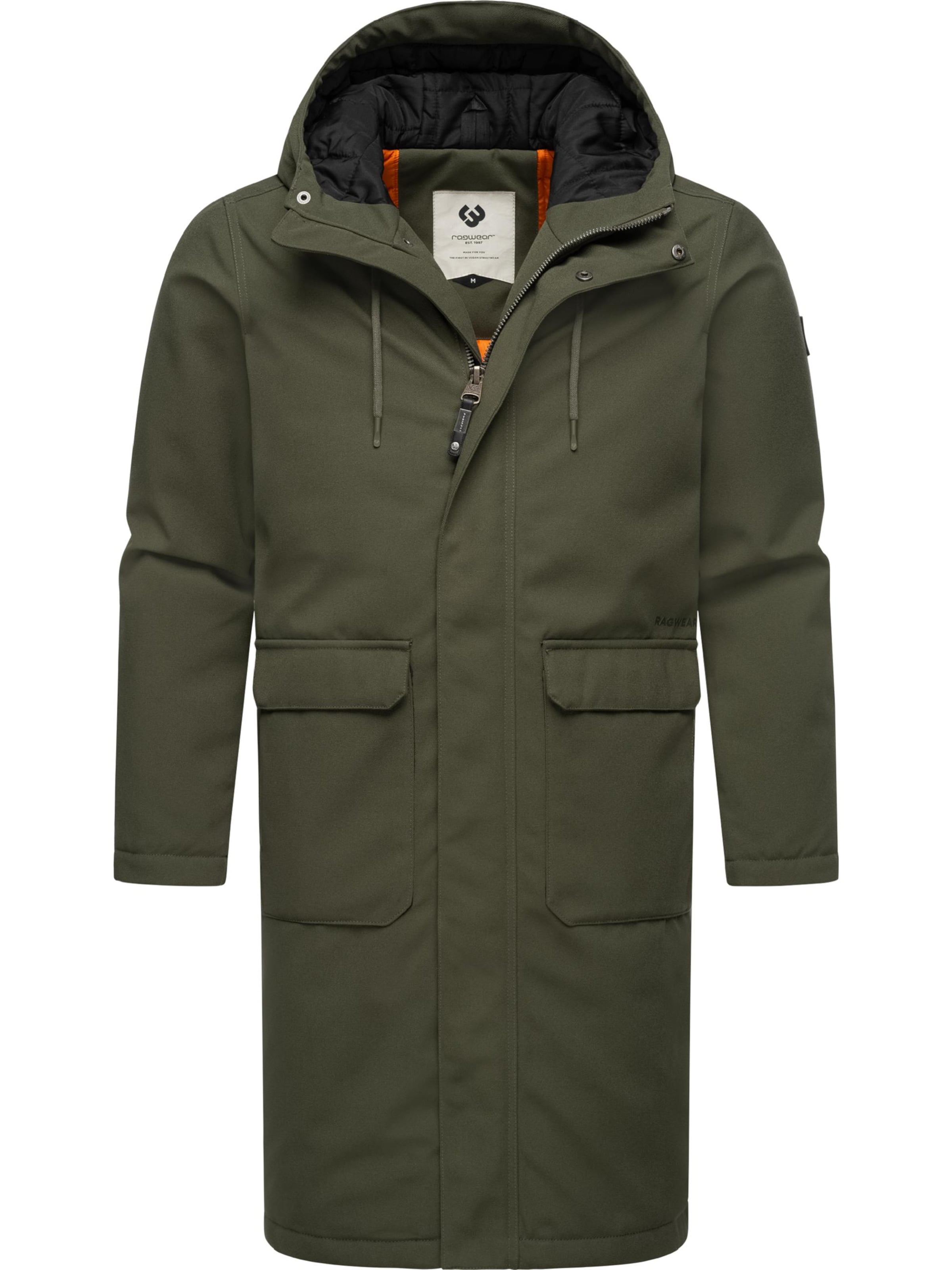 Palton de iarnă 'Mr Them' de la Ragwear pe verde: față