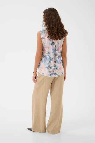 CULTURE - Blusa 'CULotus' em branco