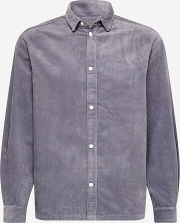 Coupe regular Chemise 'Carlo' WEEKDAY en bleu : devant