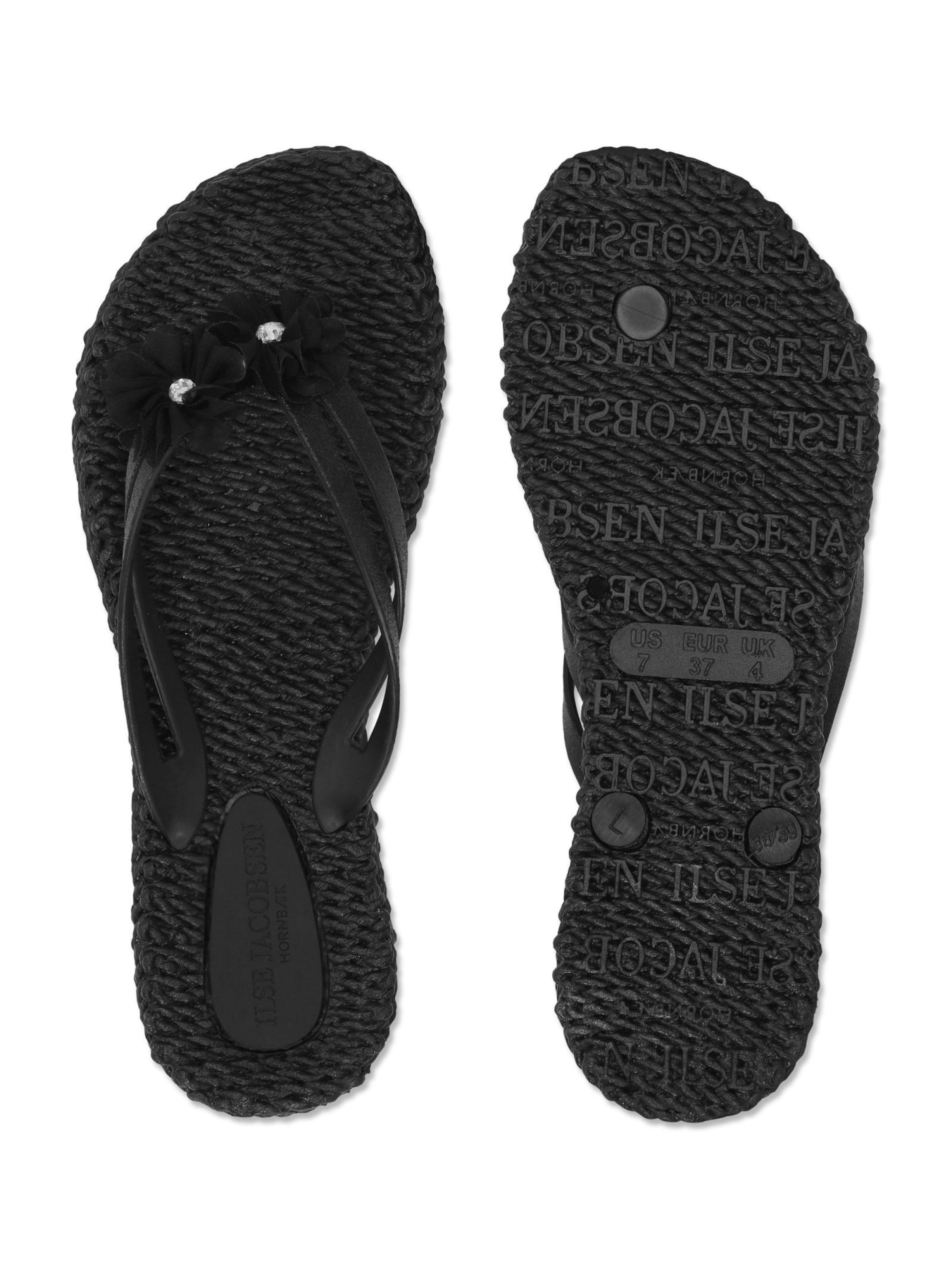 ILSE JACOBSEN T-bar sandals 'Cheerful18F' in Black