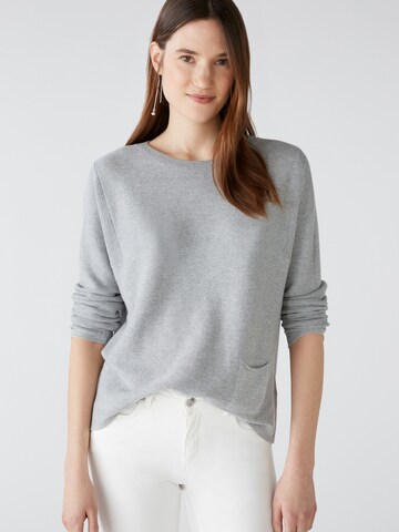 Pullover di OUI in grigio: frontale