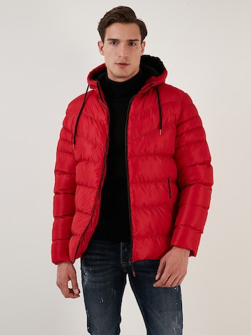 Buratti Winter Coat in Red: front