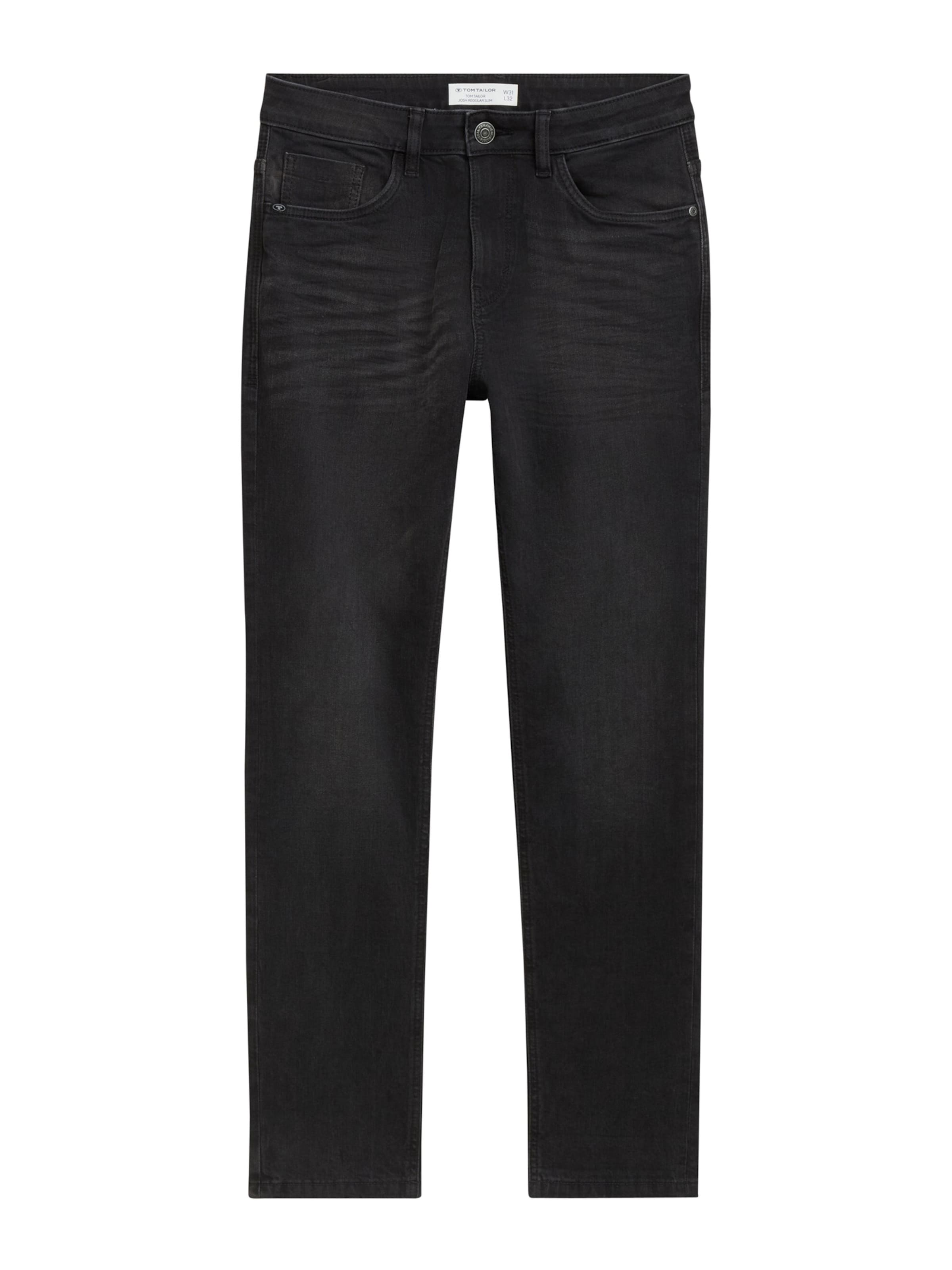 TOM TAILOR Jeans 'Josh' in Schwarz: Vorderseite