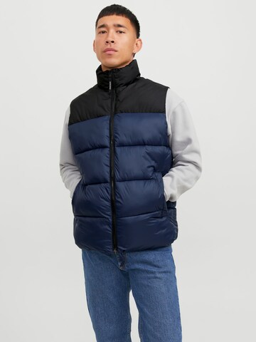 JACK & JONES Bodywarmer 'TOBY' in Blauw: voorkant