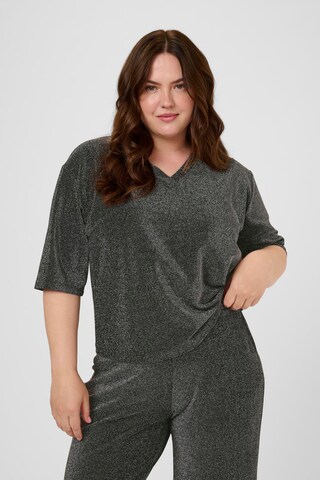 KAFFE CURVE Shirt 'KCriana' in Silver: front