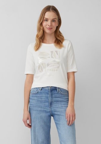 s.Oliver Shirt in Wit: voorkant