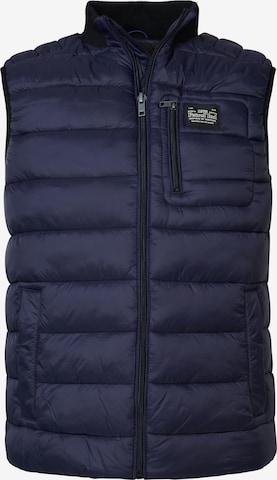 Gilet Petrol Industries en bleu : devant