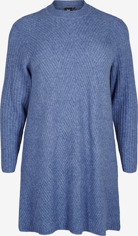 Abito in maglia 'Cacomfy' di Zizzi in blu: frontale