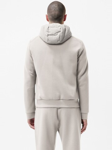 DUNO Winter jacket 'Padded bi-material hooded jacket' in Grey