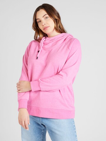 Sweat-shirt 'CARLAMILLE' ONLY Carmakoma en rose : devant