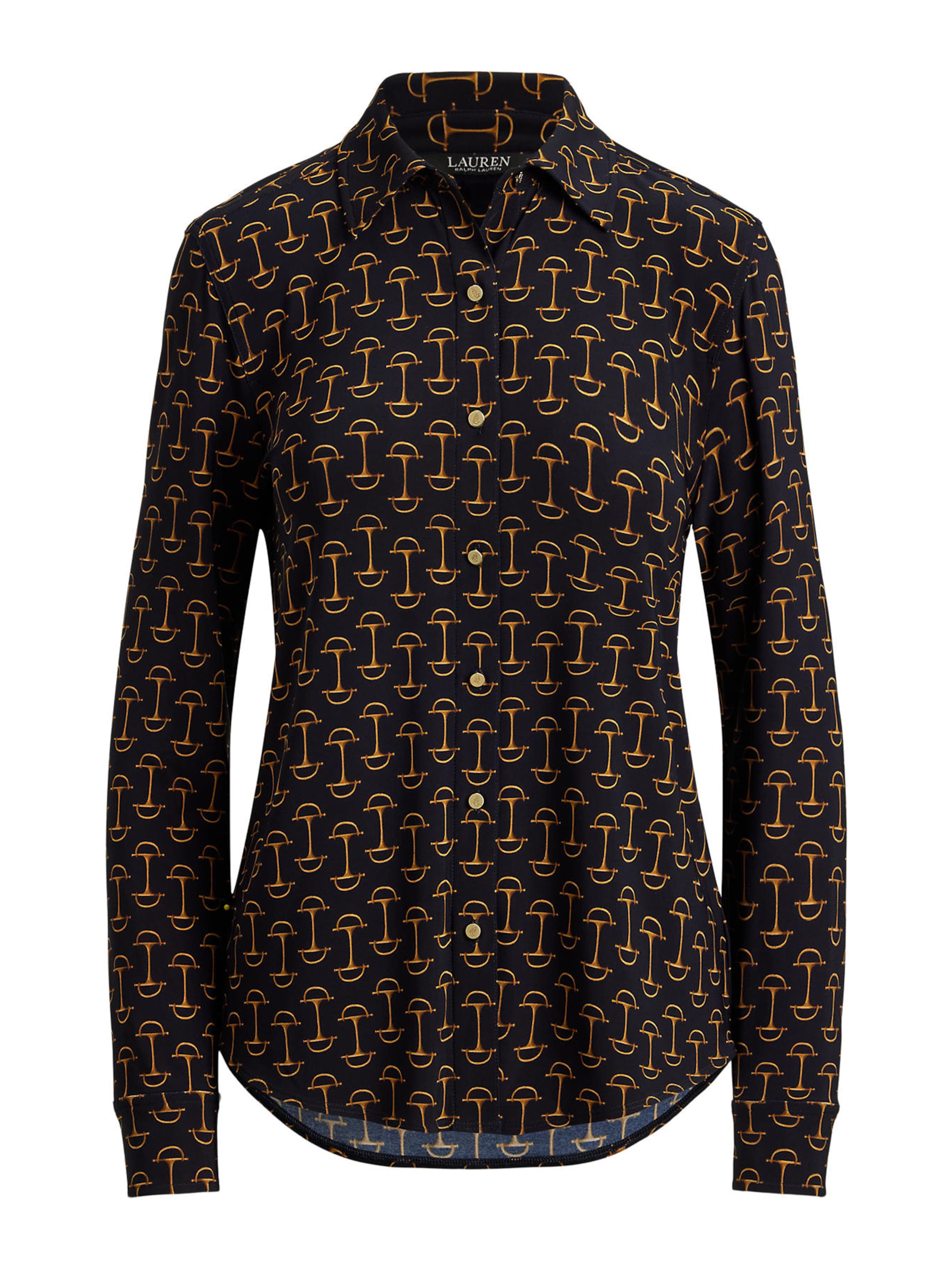 Lauren Ralph Lauren - Blusa 'CLASSIC' en azul: frente