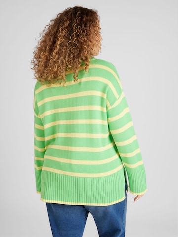 ONLY Carmakoma Sweater 'HELLA' in Green