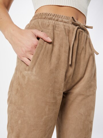 OAKWOOD Tapered Hose 'GIFT' in Beige