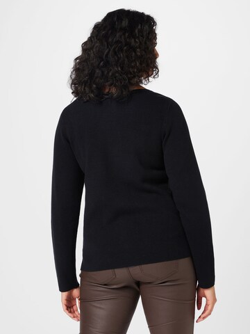 Vero Moda Curve Sweater 'GOLD NEEDLE' in Black